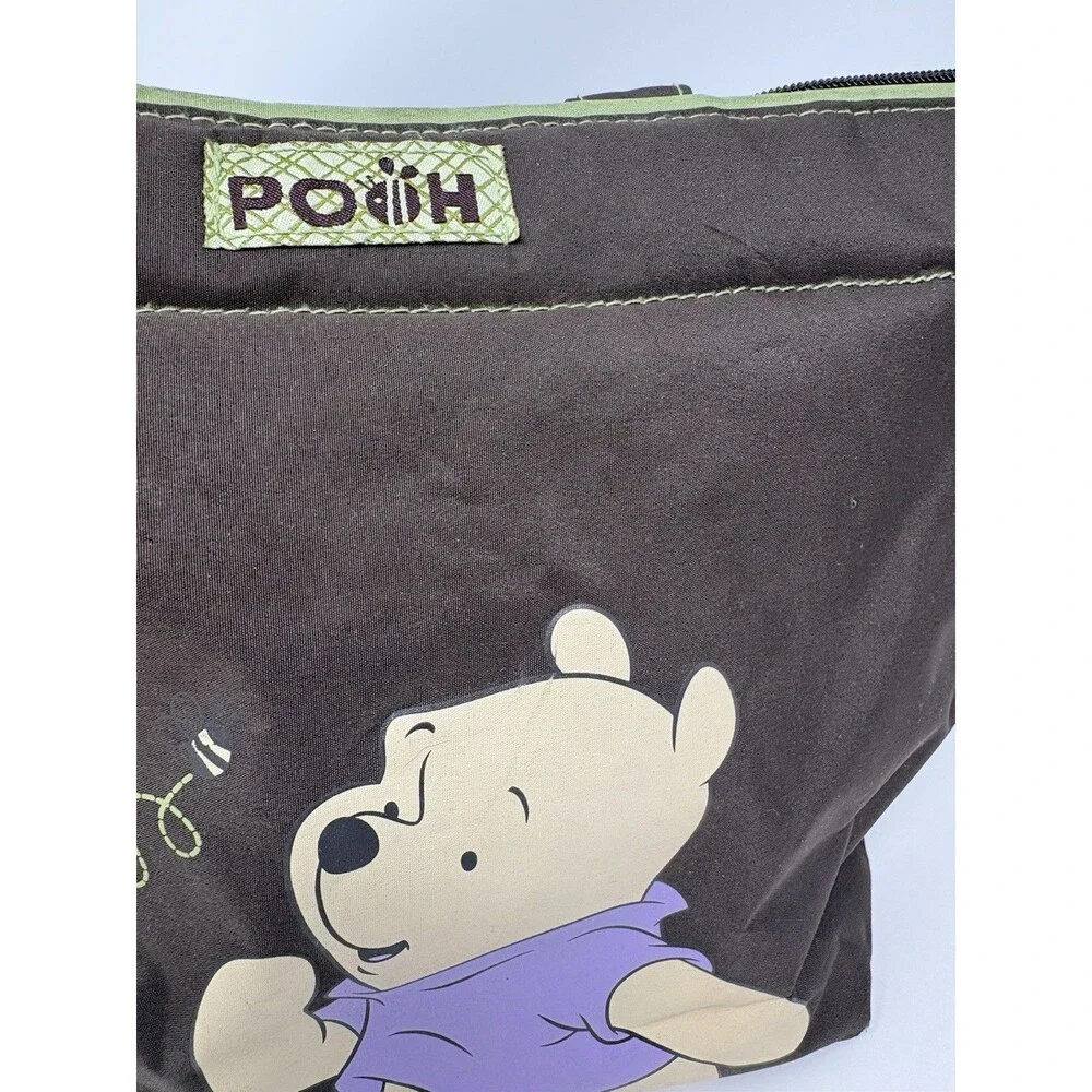Disney - Winnie the Pooh Tote, Diaper Bag Messenger Bag Tote Bag Brown